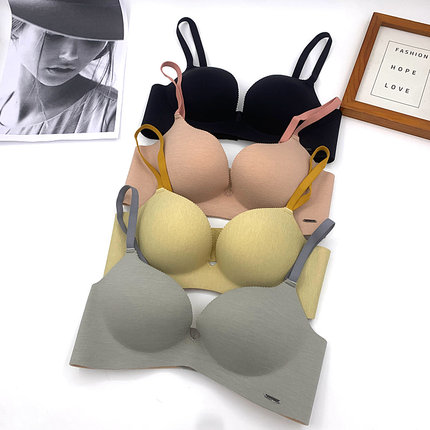 新款正品范美6461款纯色上薄下厚少女聚拢四分之三AB罩杯女士文胸