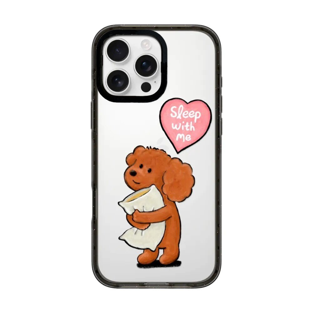 【韩国代购】狗狗抱枕头透明手机壳适用苹果17/16promax保护套iphone15/14pro/plus防摔13/12磁吸Magsafe11