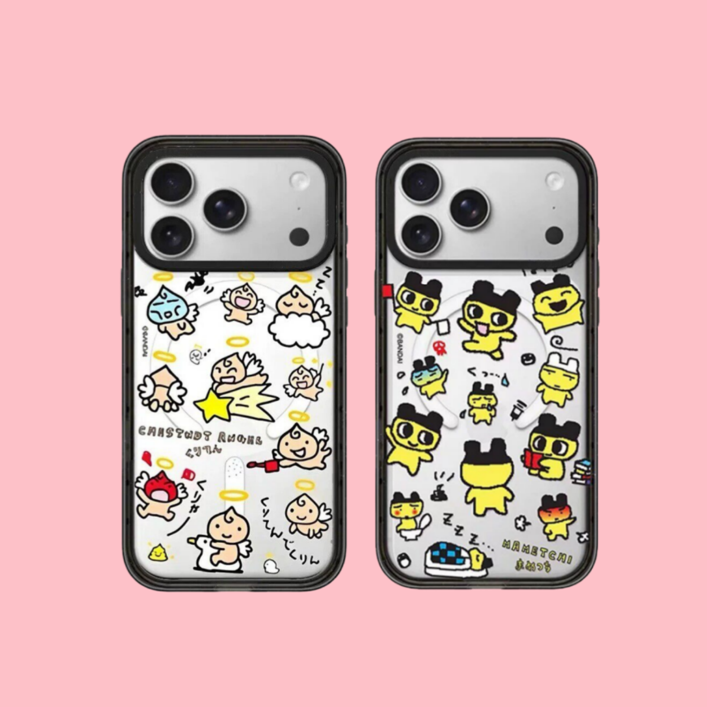 【韩国代购】新款拓麻歌子贴纸适用苹果17promax手机壳iphone16/15/14pro/plus透明外壳13/12磁吸Magsafe高级