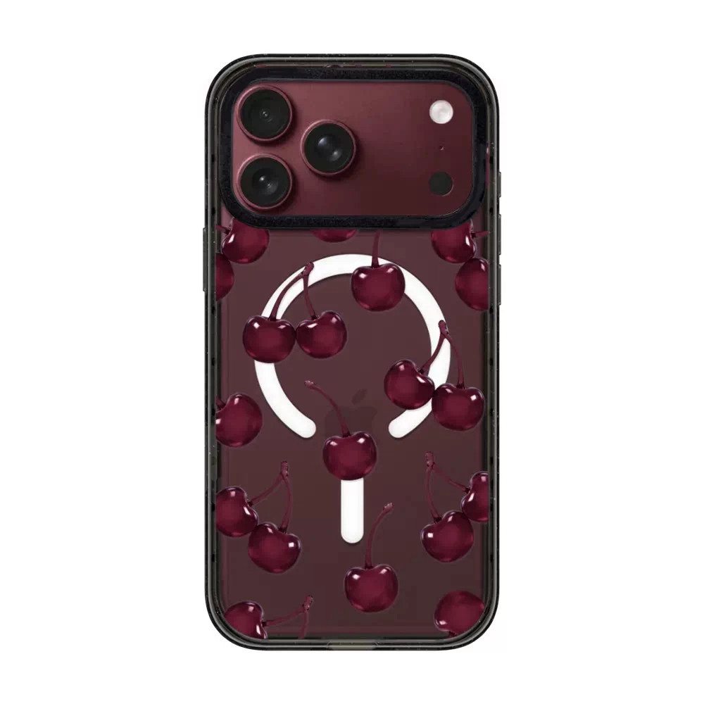【韩国代购】勃艮第红樱桃红酒红樱桃适用iphone18/17promx手机壳苹果16/15pro防摔外壳苹果14/13磁吸Magsafe