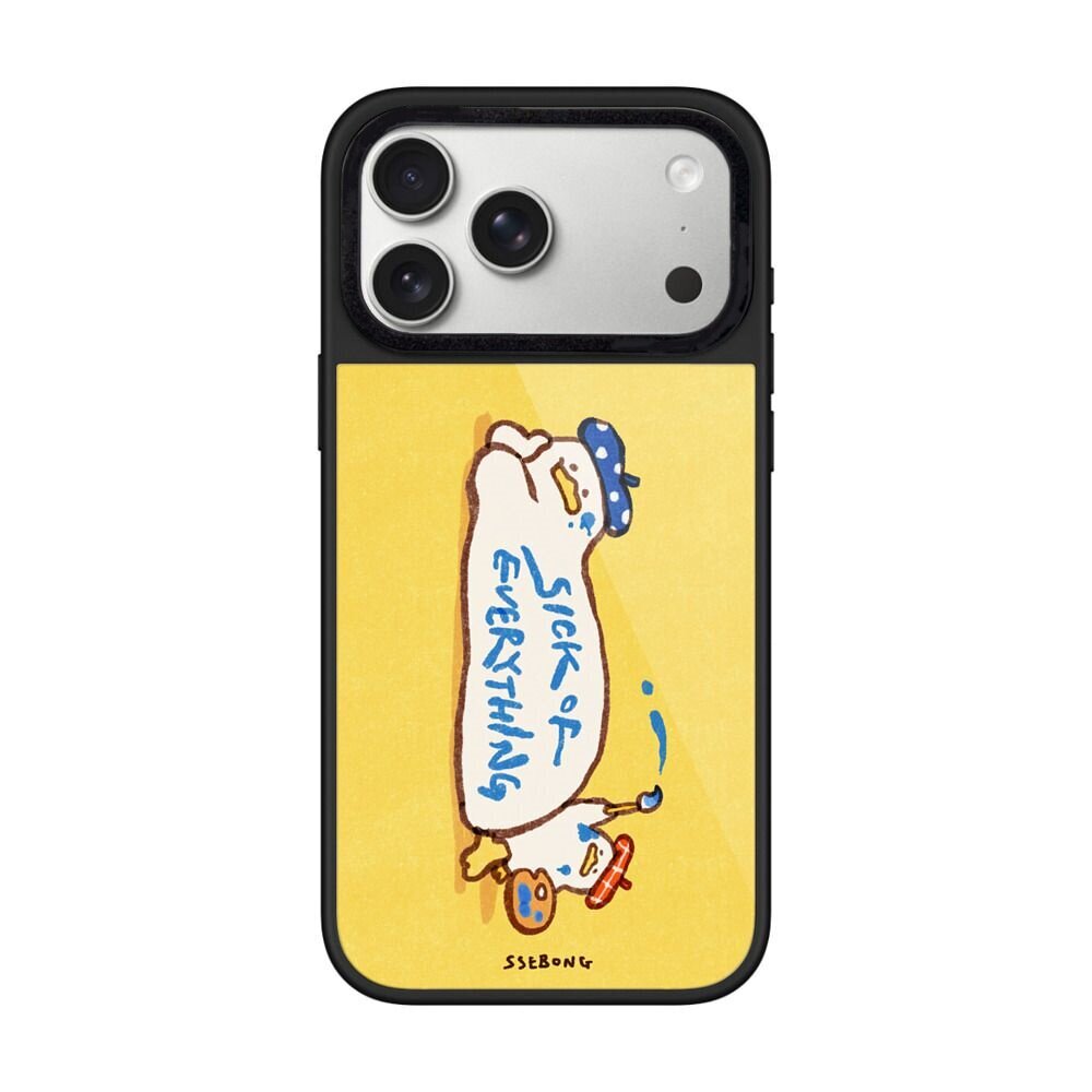 【韩国代购】新款晶釉黄底画家小鸭子适用iphone17promx手机壳苹果18/16/15pro外壳苹果14/13磁吸Magsafe情侣
