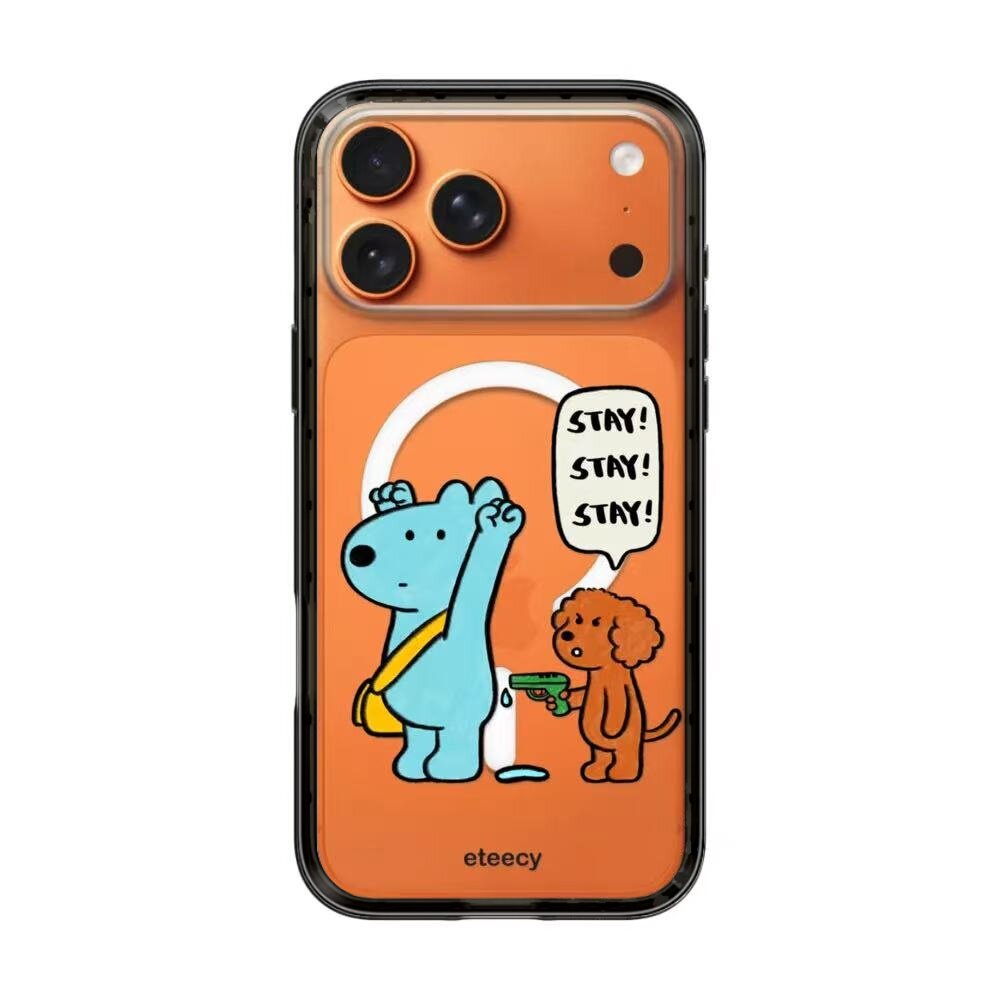 【韩国代购】纤巧版星宇橙狗狗打劫适用于苹果17/16promax手机壳iphone15plus保护套新款14/13pro磁吸Magsafe