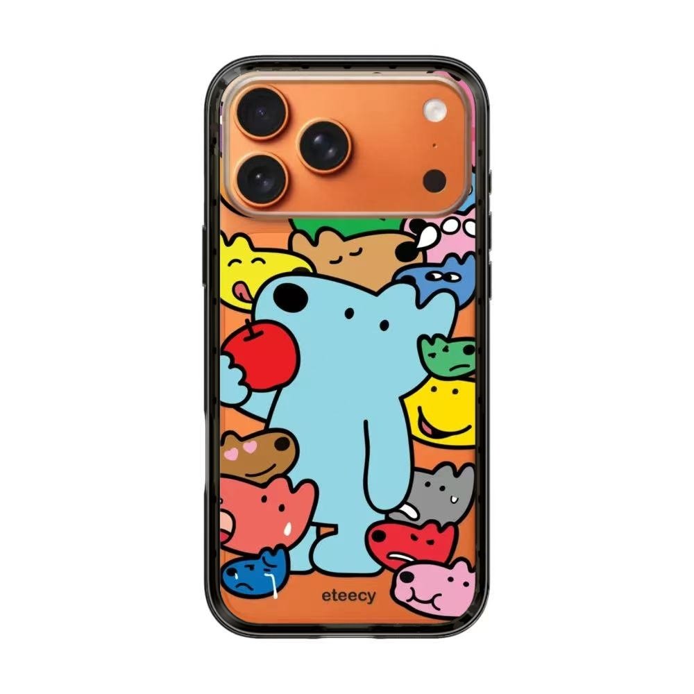 【韩国代购】纤巧版星宇橙狗狗吃苹果适用苹果17/16promax手机壳iphone15plus保护套新款14/13pro磁吸Magsafe