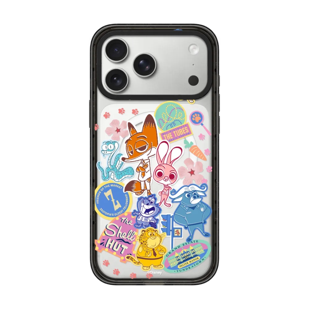 【韩国代购】新款动物城贴纸手机壳适用iphone17/16promax透明苹果15/14pro/plus保护套13/12磁吸Magsafe11女