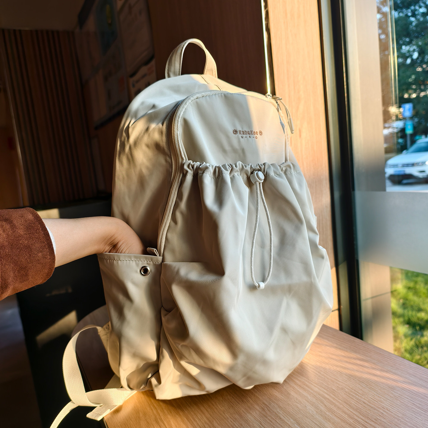 实物秒爱！橱柜正品~出欧美高定高规格贵牛~双肩背包运动超轻大包