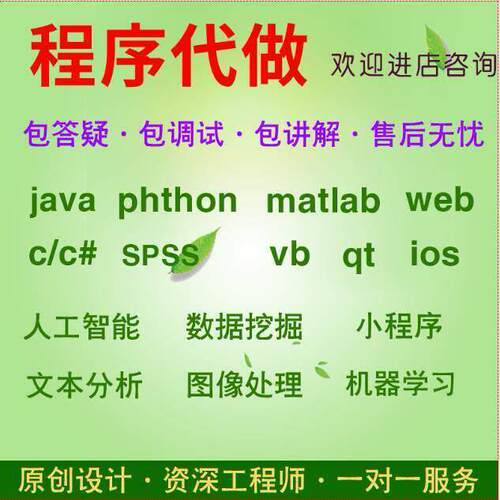 python程式设计代做matlab彷真c++点云数据处理java算法模型