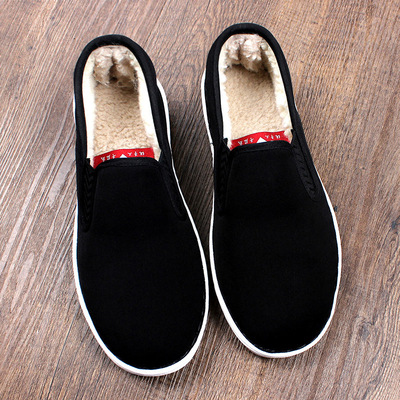 保暖老北京布鞋加绒加厚牛筋底