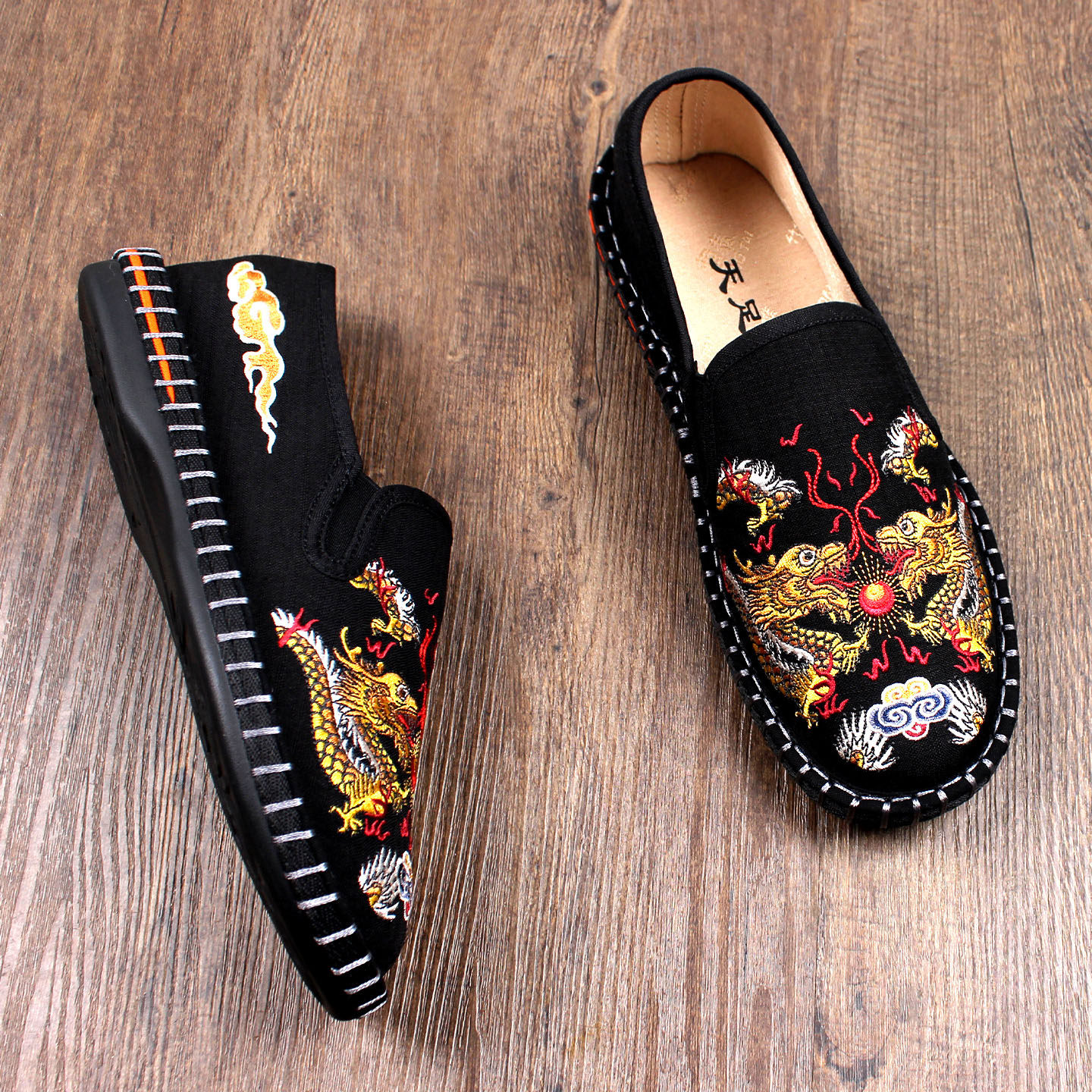 2026新款老北京布鞋男高档千层底夏季透气软底一脚蹬耐磨休闲轻便