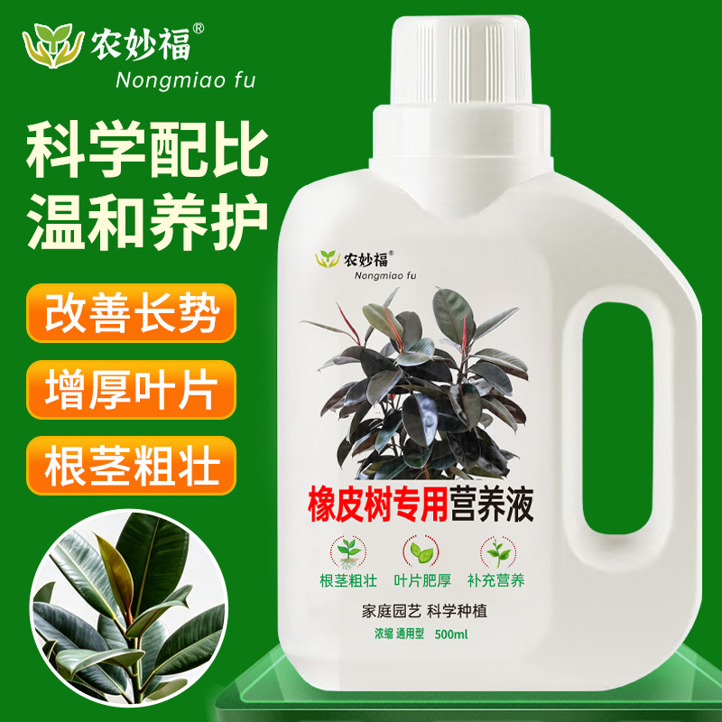 橡皮树专用营养液黑金刚植物绿叶绿植液体有机浓缩家用养花通用型图片