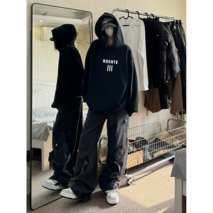 自拍图得物抖音品质360克65棉华棉连帽卫衣WD12特批45，男装卫衣，星座805 (原301D-3)