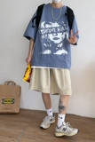 22夏季新款漫画T恤短袖港风中性情侣印花纯棉Z05，男装T恤，星座805 (原301D-3)