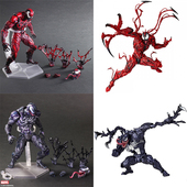 漫威手办hottoys致命守护者shf散货猛毒魔暴乱 屠杀 毒液可动模型