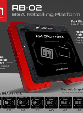 Martview RB-02 A8A9A10A11A12A13A14 多功能7合1 CPU黑网植锡台
