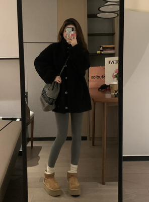 显瘦高腰提臀修身弹力灰色瑜伽裤