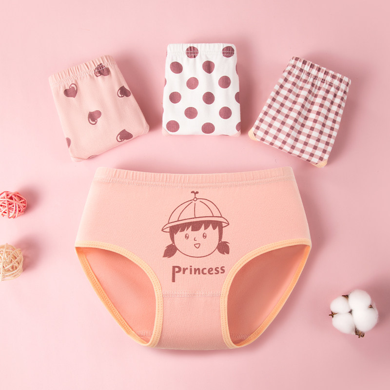 夏女童三角内裤a类纯棉小中大童女宝宝女孩女生短裤全棉不夹屁屁