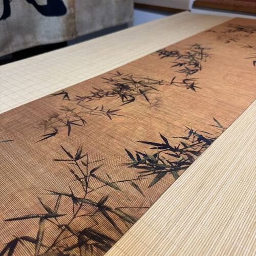 竹丝双面梅花竹子茶席茶复古茶台高端干泡茶垫桌旗防水免洗中国风