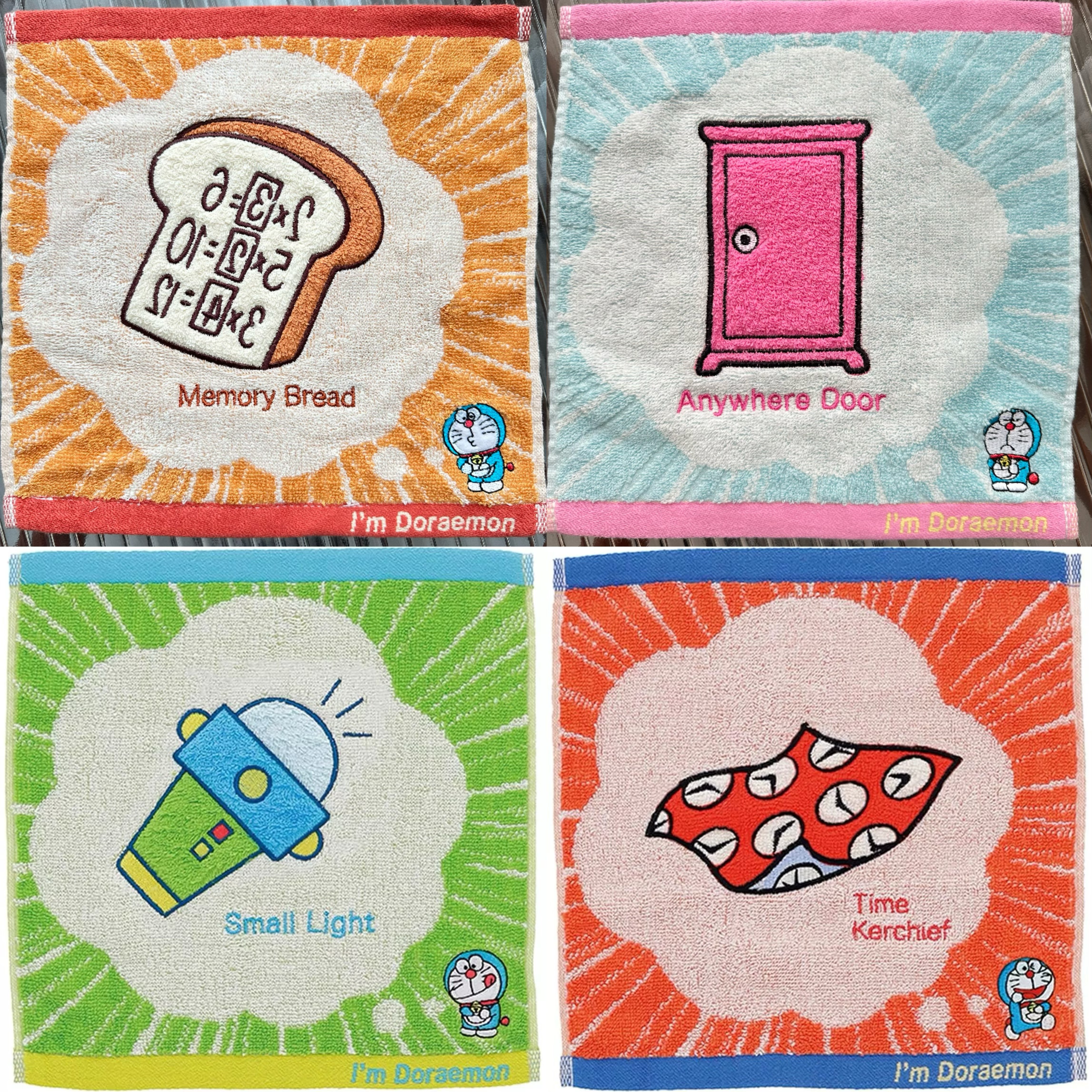 出口日本外贸余单全全棉双面毛圈无荧光剂可爱刺绣方巾手帕小毛巾