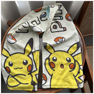 新品出口日本外贸余单纯纯棉凉感冰丝儿童亲肤可爱运动毛巾擦澡巾