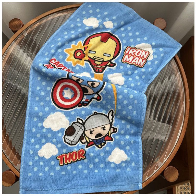 日单品质纯纯棉柔软无荧光剂纱布可爱婴幼儿童吸水洗脸小毛巾面巾