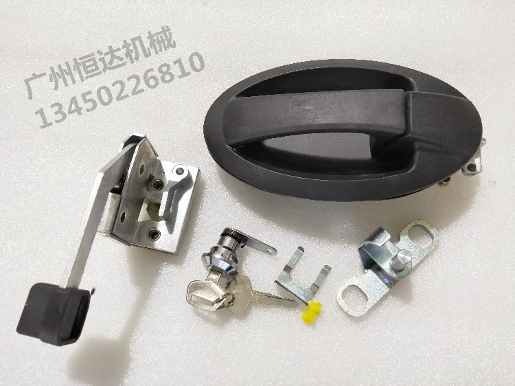 挖掘机配件 小松56-7 60-8 70-8驾驶室门锁 锁块 外拉手 车门锁芯