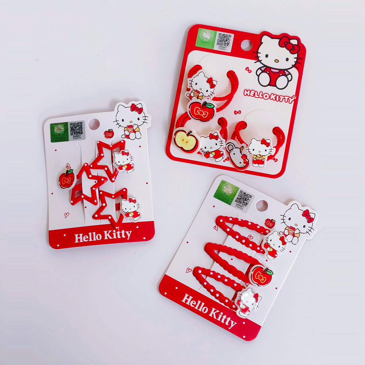 Sanrio三丽鸥凯kt蒂猫BB夹发圈