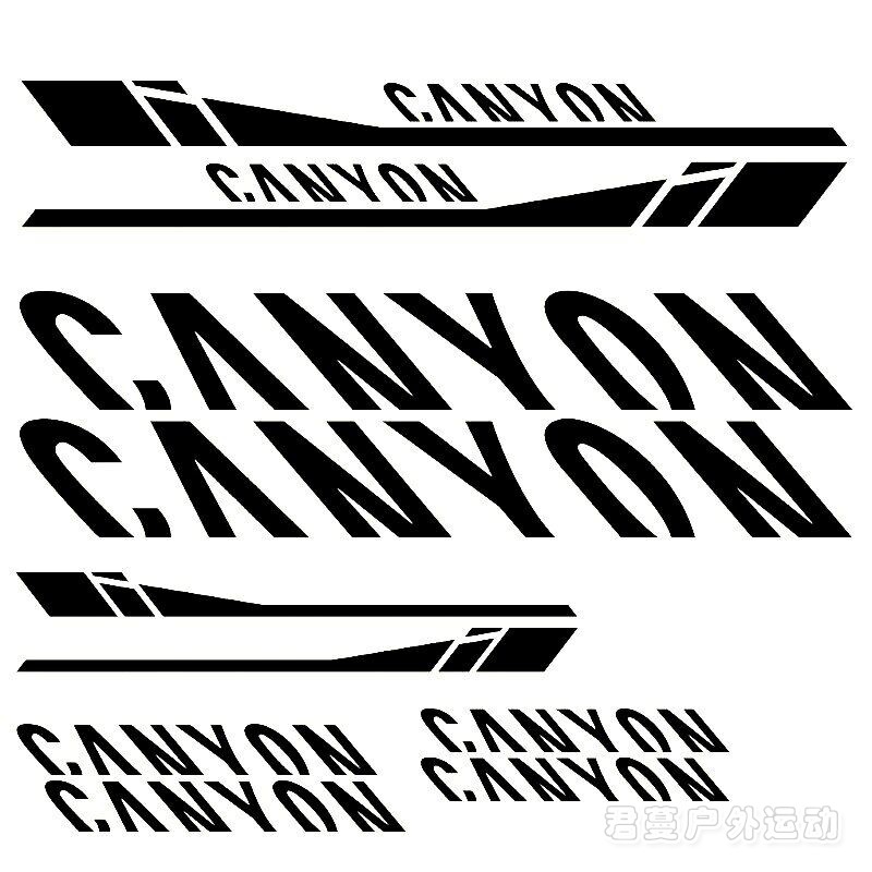 新蚕蛹自行车架贴纸 CANYON山地车死飞车架防晒防水保护贴纸贴膜