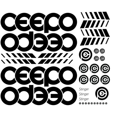 CEEPO Stinger 自行车架贴纸架贴纸公路自行车TT死飞车架贴镂空贴