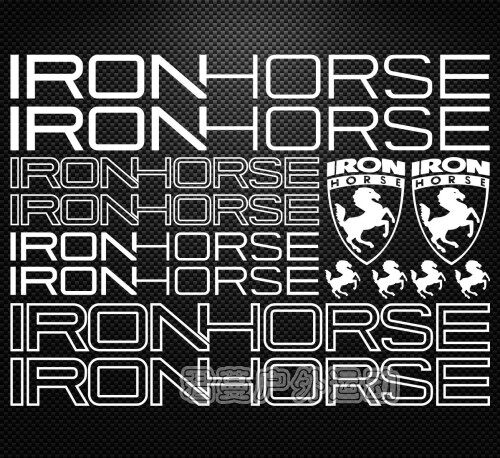 公路自行车架贴纸IRON 山地车死飞防晒防水车架贴纸HORSE