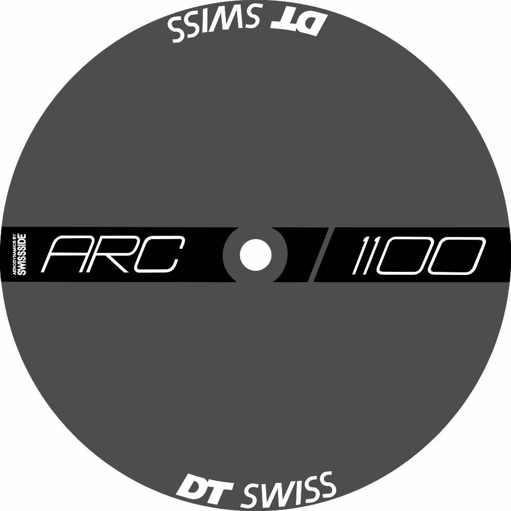 DT SWISS封闭轮组贴纸ARC1100公路车封闭碳刀圈个性贴纸 1个轮子