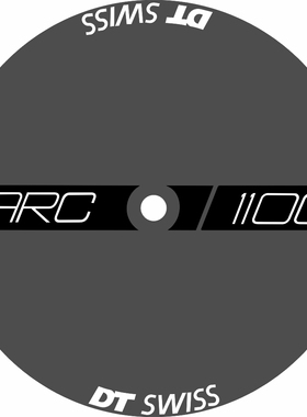 DT SWISS封闭轮组贴纸ARC1100公路车封闭碳刀圈个性贴纸 1个轮子