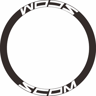 适用SCOM轮组贴纸公路车轮毂碳圈刀贴纸自行车轮贴装饰改色反光贴