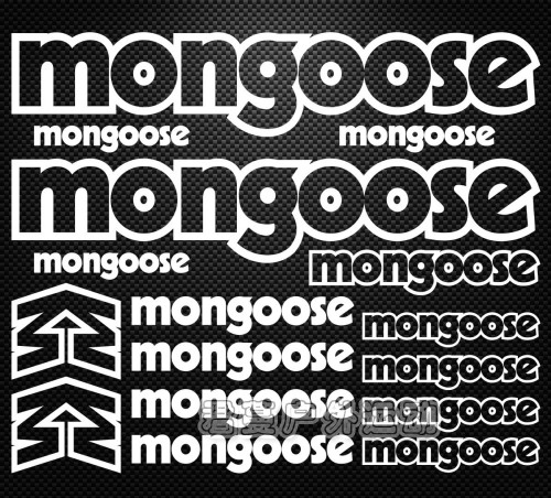 Mongoose山地车自行车死飞单车车架改色膜贴纸保护 防晒防水贴纸