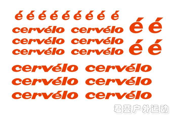 CERVLO车架贴纸 个性贴花