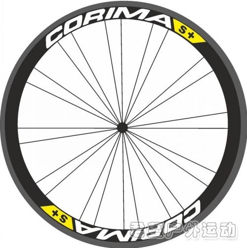 适用CORIMA S+碳刀圈轮组贴纸 公路自行车刀圈贴纸 死飞轮圈贴