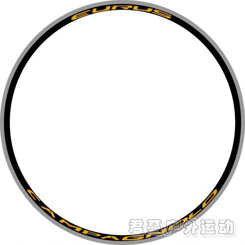 Campagnlo CP EURU自行车轮组贴纸 公路车碳刀圈贴纸 刀宽25mm