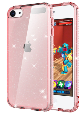 适用于苹果ipodtouch7透明闪粉TPU手机壳Touch6防摔Touch5硅胶套