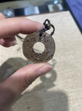 清仓天然冰曜石吊坠双貔貅项链男女情侣玉佩抖音快手爆款送女友