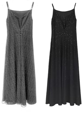 2026夏季新款女装S·D轻奢法式百搭显廋中长款吊带连衣裙232Z12B2