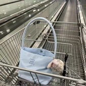 mucuandebony包包女2025夏天时尚 托特包手提小包尼龙腋下包水桶包