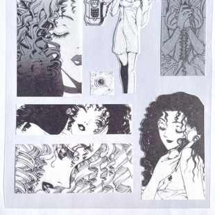 奇怪猫clamp谷子周边clover三叶草织叶美女手帐咕卡痛装饰贴纸