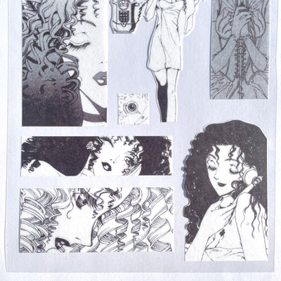 奇怪猫clamp谷子周边clover三叶草织叶美女手帐咕卡痛装饰贴纸