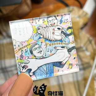 奇怪猫 伊藤润二的猫谷子周边工位寝室装饰收藏冰箱贴
