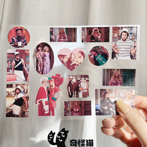 奇怪猫 剧系列破产姐妹max韩Oleg谷子周边手帐装饰痛贴纸