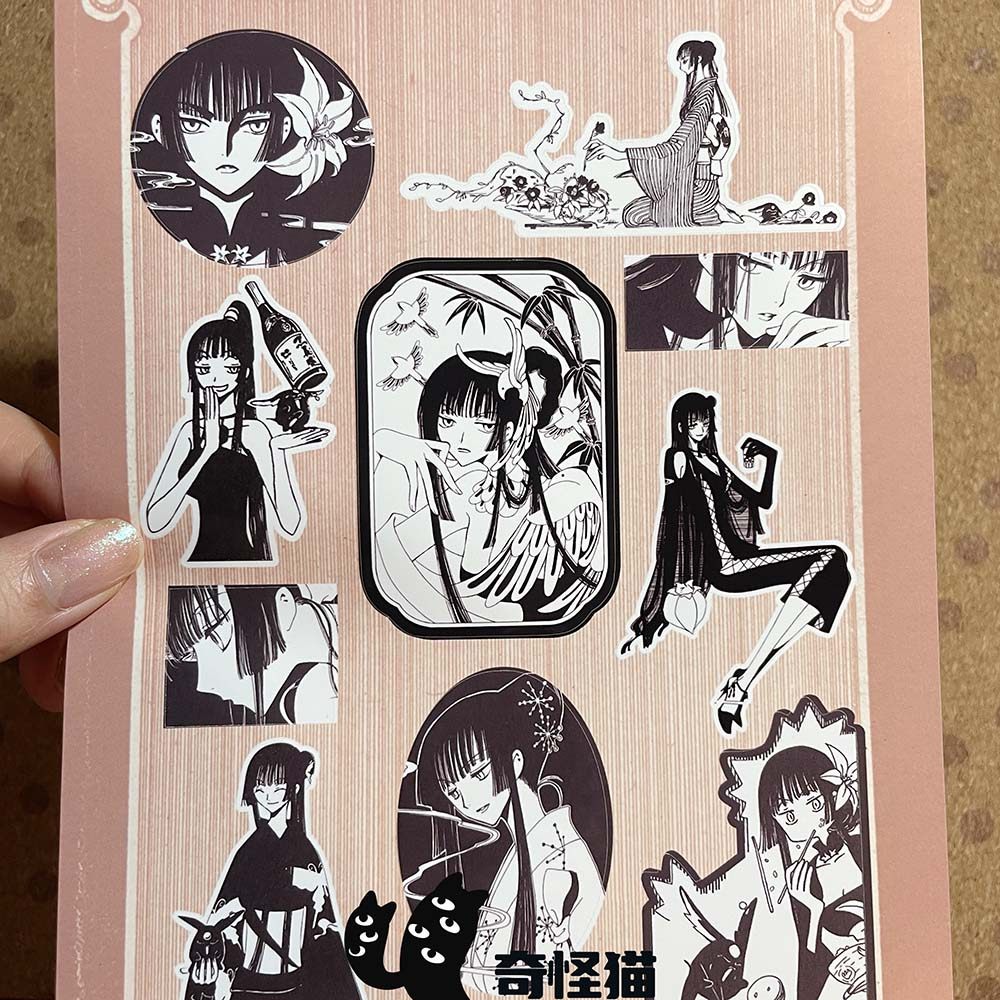 奇怪猫 clamp四月一日壹原侑子谷子周边收藏装饰手帐电脑痛贴纸