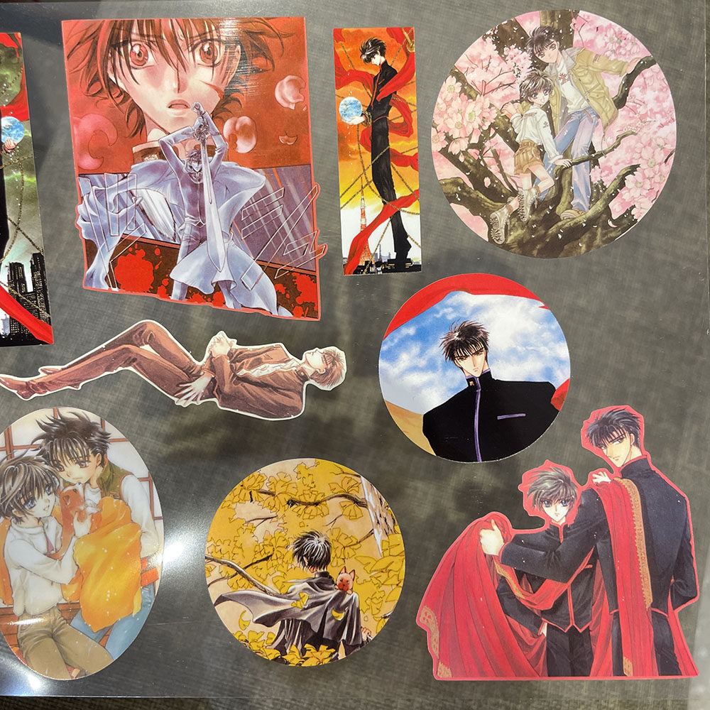 奇怪猫clamp经典彩图x战记谷子周边装饰收藏司狼神威桃生封真贴纸