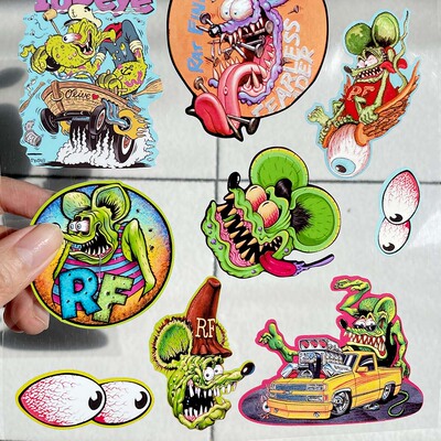 奇怪猫ratfink老鼠芬克原画手帐吧唧流电脑显示器麻装饰收藏贴纸