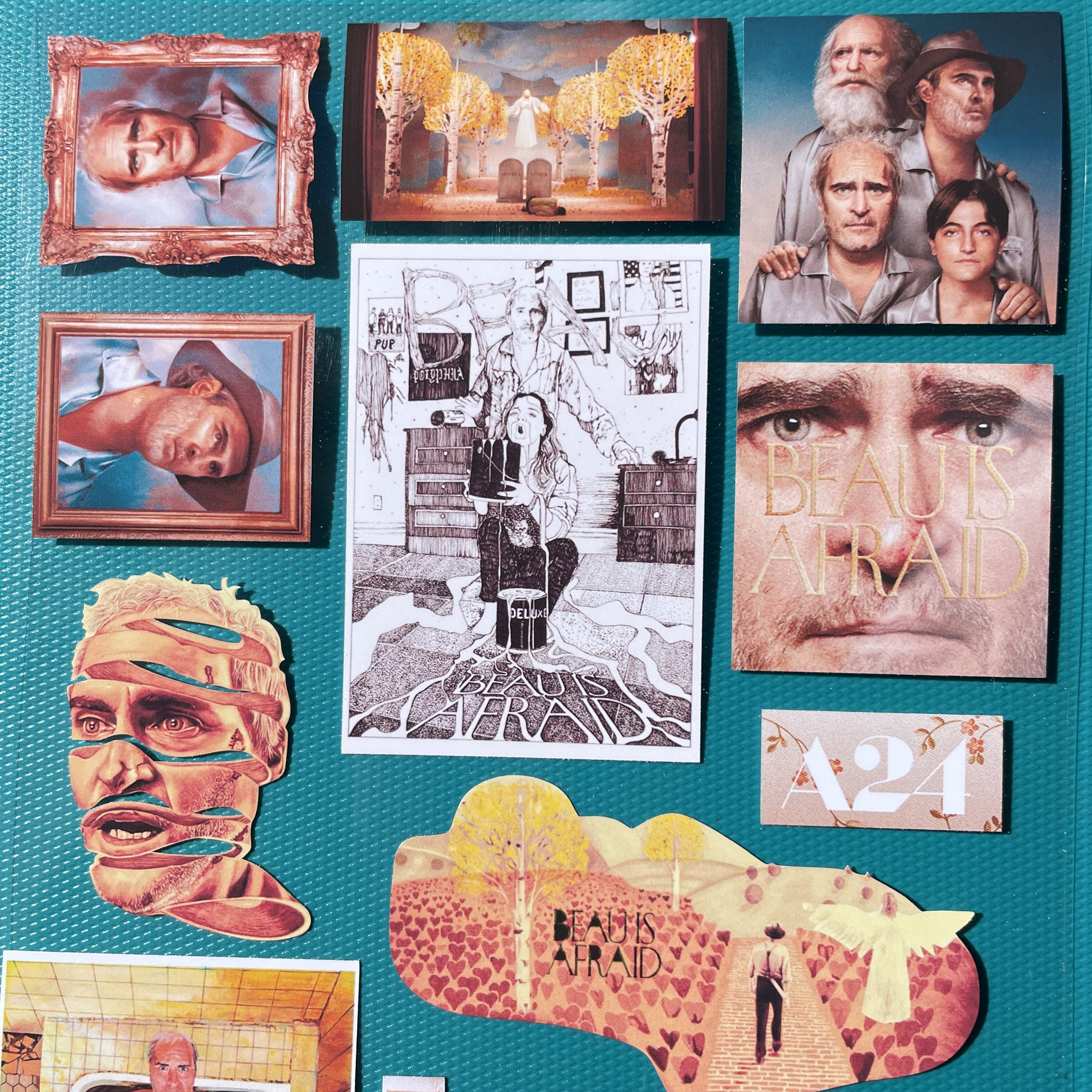 奇怪猫A24博很恐惧Beau Is Afraid谷子周边收藏装饰痛贴纸