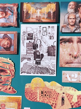 奇怪猫A24博很恐惧Beau Is Afraid谷子周边收藏装饰痛贴纸