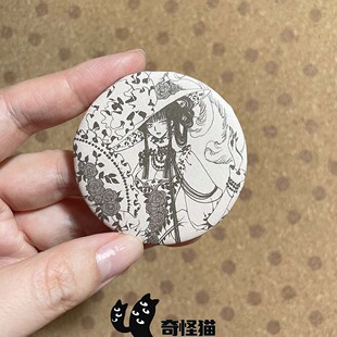 奇怪猫 clamp壹原侑子xxxholic谷子周边复古纸吧唧徽章