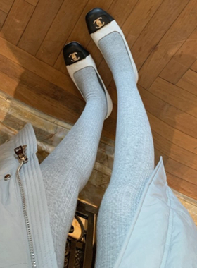 秋冬日系大Eees薄绒花式连体裤复古暗纹打底裤外穿百搭麻花打底袜